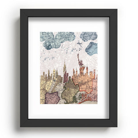 Belle13 New York Skyline Recessed Framing Rectangle