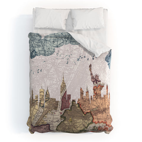 Belle13 New York Skyline Duvet Cover