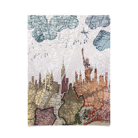 Belle13 New York Skyline Poster