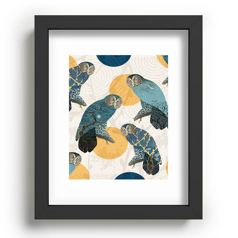 Belle13 Night Owl Polka Recessed Framing Rectangle