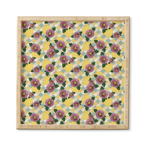 Belle13 Pink Daisies Framed Wall Art