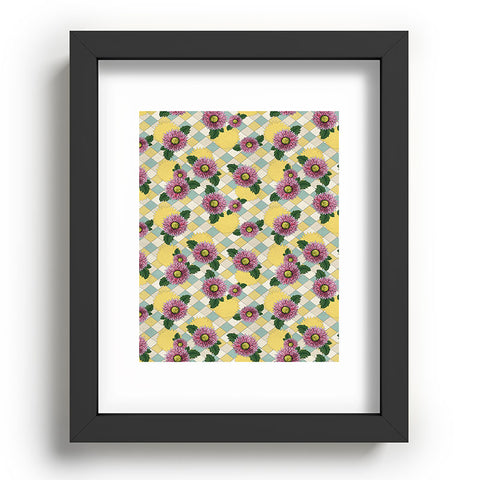 Belle13 Pink Daisies Recessed Framing Rectangle