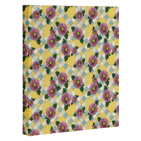 Belle13 Pink Daisies Art Canvas