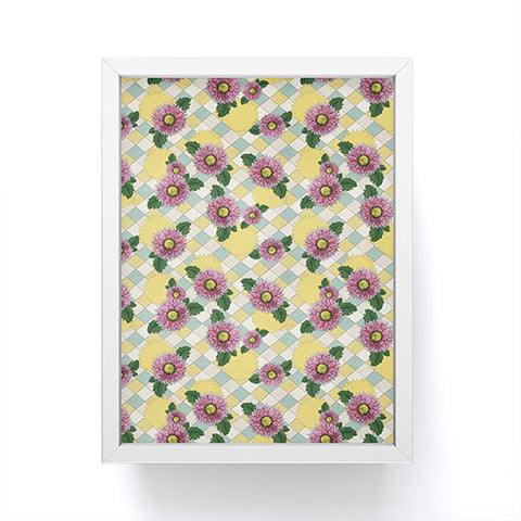 Belle13 Pink Daisies Framed Mini Art Print