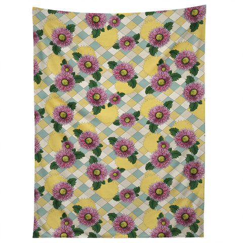 Belle13 Pink Daisies Tapestry