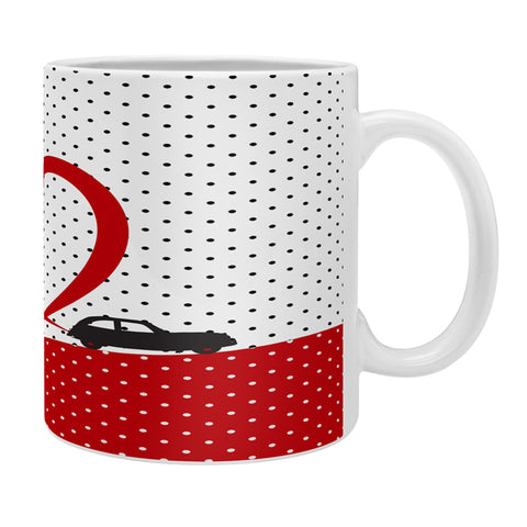 Belle13 Polka Dot Car Love Coffee Mug