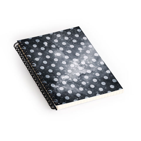 Belle13 Polka Dot Universe Spiral Notebook