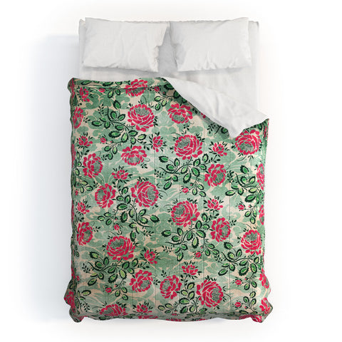 Belle13 Retro French Floral Pattern Comforter