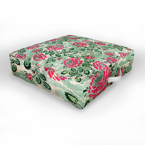 Belle13 Retro French Floral Pattern Outdoor Floor Cushion