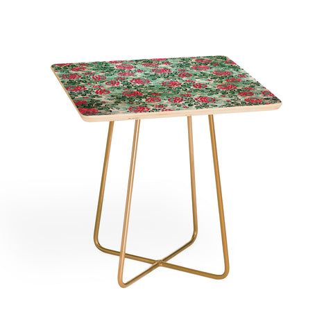 Belle13 Retro French Floral Pattern Side Table