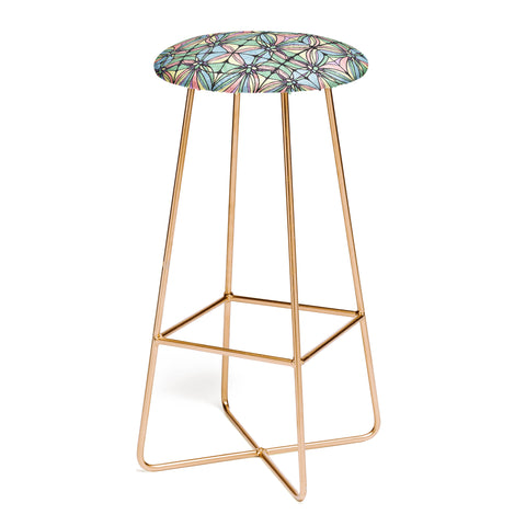Belle13 Retro Geometric Bar Stool