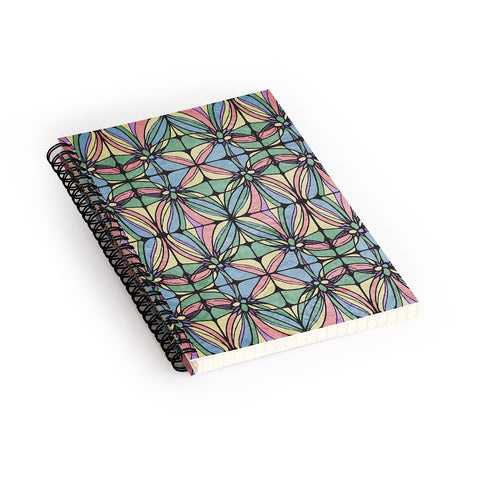 Belle13 Retro Geometric Spiral Notebook