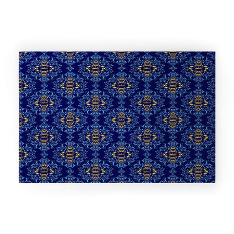 Belle13 Royal Damask Pattern Welcome Mat