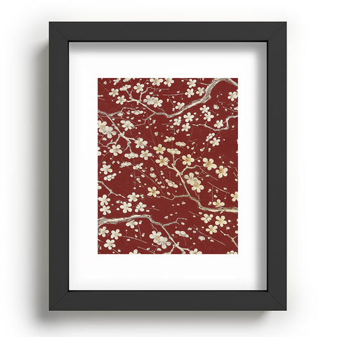 Belle13 Sakura Cherry Blossoms Recessed Framing Rectangle