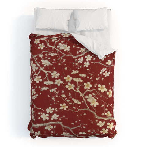Belle13 Sakura Cherry Blossoms Duvet Cover