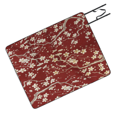 Belle13 Sakura Cherry Blossoms Picnic Blanket