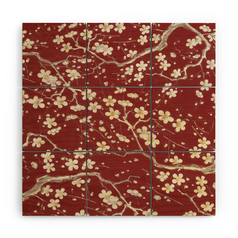 Belle13 Sakura Cherry Blossoms Wood Wall Mural