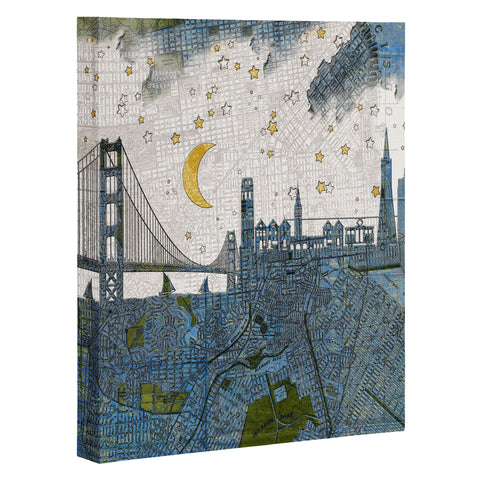 Belle13 San Francisco Starry Night Art Canvas