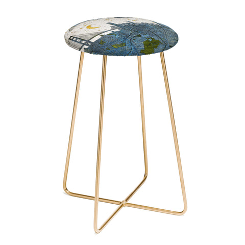 Belle13 San Francisco Starry Night Counter Stool