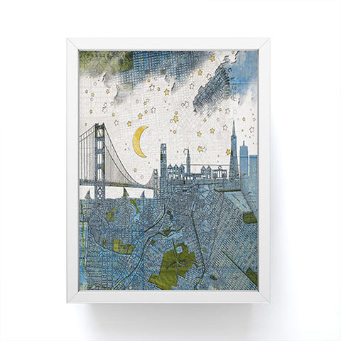 Belle13 San Francisco Starry Night Framed Mini Art Print