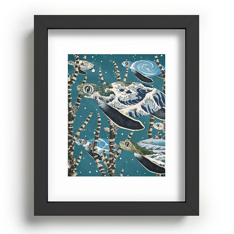 Belle13 Sea Turtle Migration Recessed Framing Rectangle
