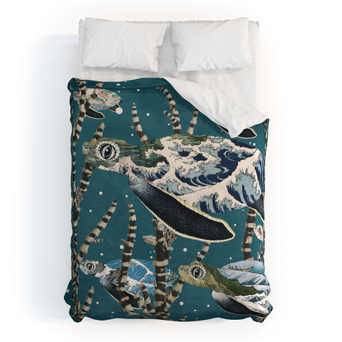 Belle13 Sea Turtle Migration Duvet Cover