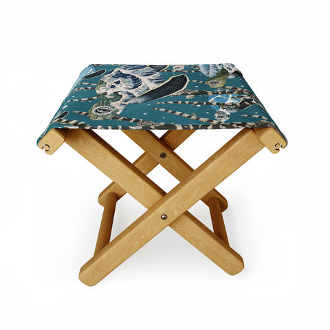 Belle13 Sea Turtle Migration Folding Stool