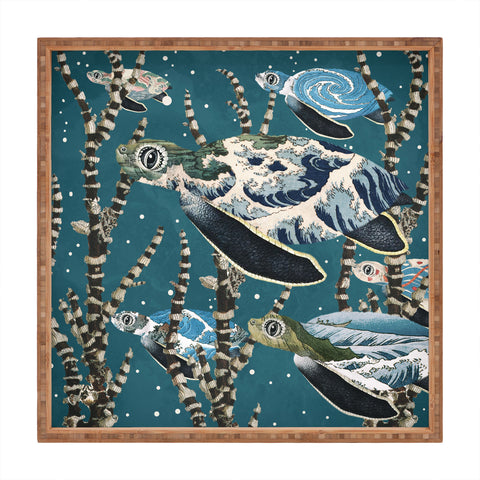Belle13 Sea Turtle Migration Square Tray