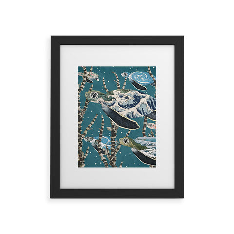Belle13 Sea Turtle Migration Framed Art Print