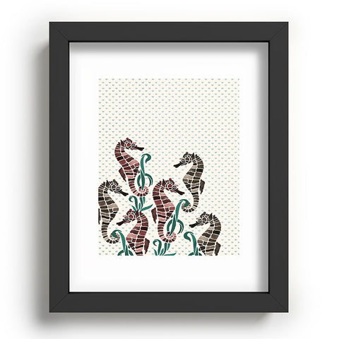 Belle13 Seahorse Love Recessed Framing Rectangle