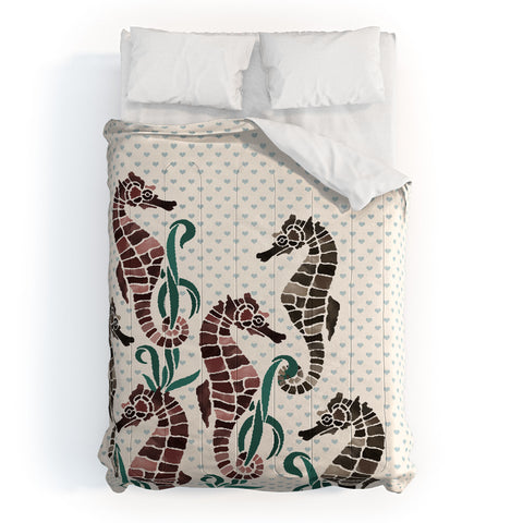 Belle13 Seahorse Love Comforter