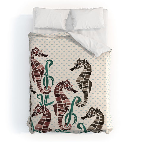 Belle13 Seahorse Love Duvet Cover