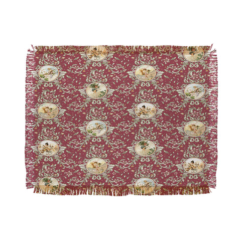 Belle13 Seasons Burgundy Throw Blanket