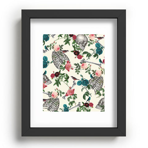 Belle13 Skulls Birds And Roses Recessed Framing Rectangle