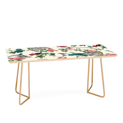 Belle13 Skulls Birds And Roses Coffee Table