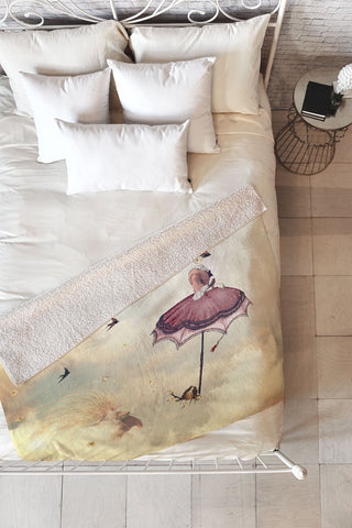 Belle13 Sky Fairy Fleece Throw Blanket