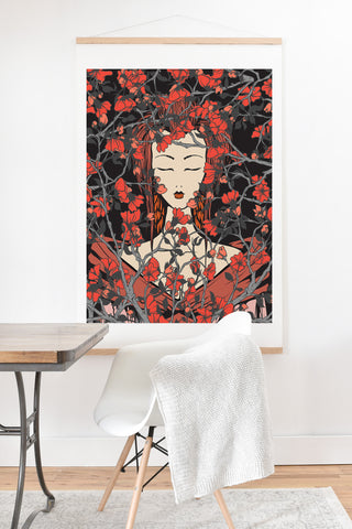 Belle13 Sleeping Beauty Art Print And Hanger