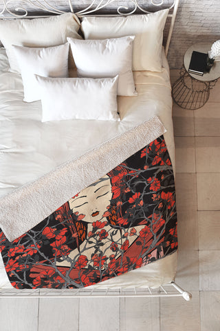 Belle13 Sleeping Beauty Fleece Throw Blanket