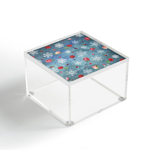 Belle13 Snow and Roses Acrylic Box