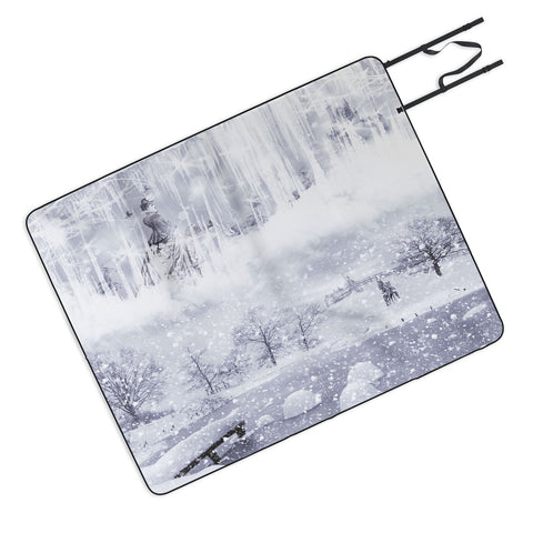 Belle13 Snow Queen Picnic Blanket