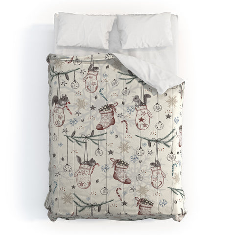 Belle13 Squirrel Heavenly Christmas Comforter