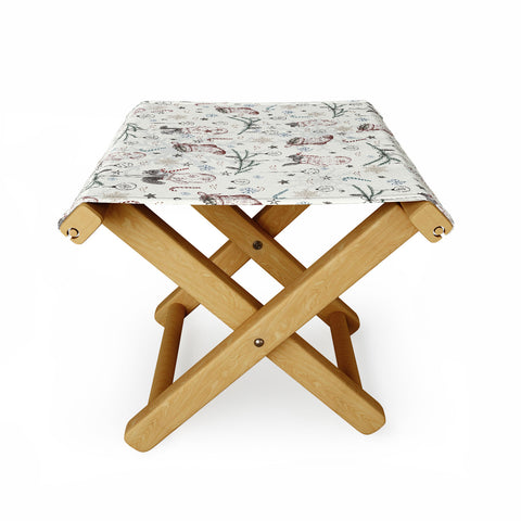 Belle13 Squirrel Heavenly Christmas Folding Stool