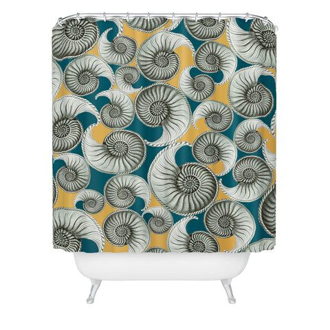 Belle13 Summertime Shells Shower Curtain