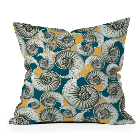 Belle13 Summertime Shells Throw Pillow