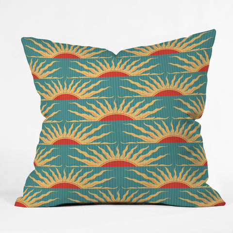 Belle13 Sunrise Outdoor Throw Pillow