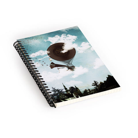 Belle13 Swan Lake Flight Spiral Notebook
