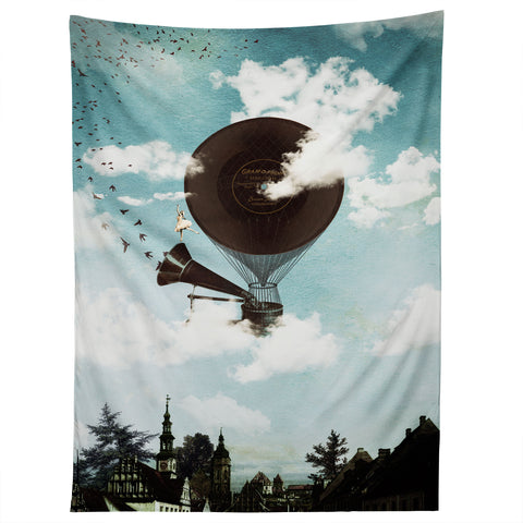 Belle13 Swan Lake Flight Tapestry