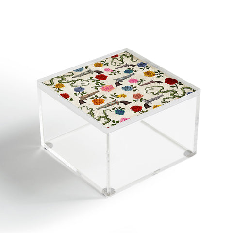 Belle13 Sweet Guns And Roses Acrylic Box