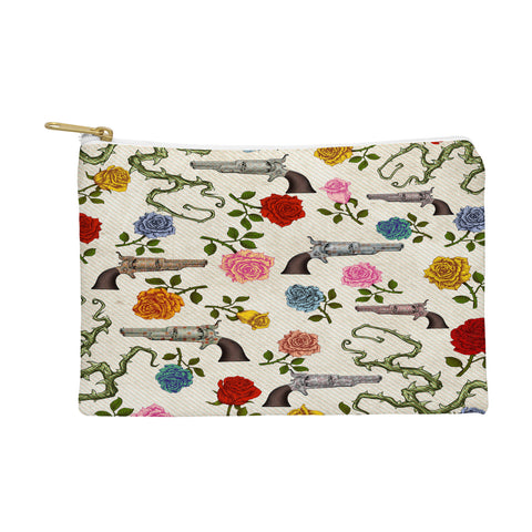 Belle13 Sweet Guns And Roses Pouch