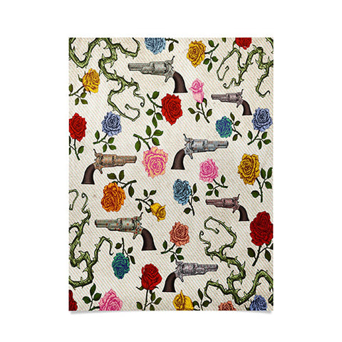 Belle13 Sweet Guns And Roses Poster